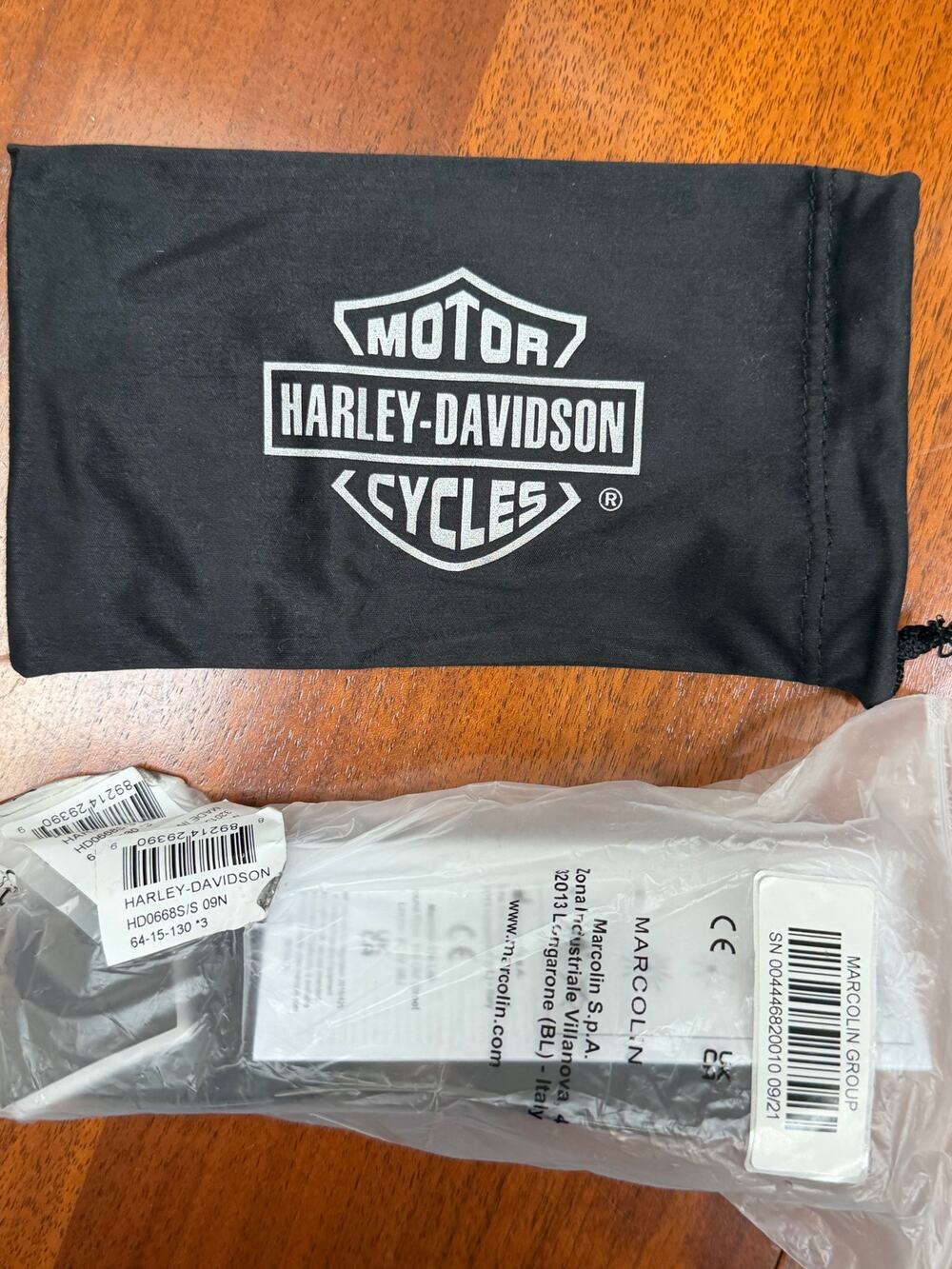 Harley-Davidson HD0668S 09N Shield Sunglasses Black New w/ Pouch